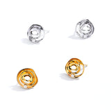 Rose Moissanite Stud Earring