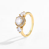 #R027 Classic 3 Stone Engagement Ring