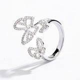 #R109 Elegancia Butterfly Opening Moissanite Diamond Ring