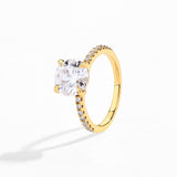 #R024 3CT Round Cut Brilliant Engagement Ring