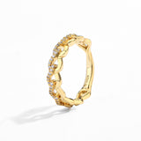 #R032 Destiny Twist Eternity Band Ring