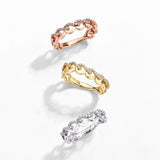 #R032 Destiny Twist Eternity Band Ring