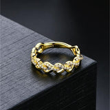 #R032 Destiny Twist Eternity Band Ring