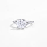 #R055 3CT Curve Designed Moissanite Ring