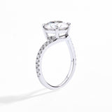 #R055 3CT Curve Designed Moissanite Ring