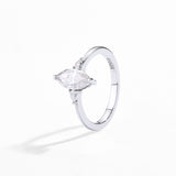 #R058 Unique Marquise Moissanite Wedding Ring