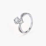 0.8CT Round Crisscross Engagement Ring