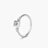 Square Arrows Shape Wedding Anniversary Ring