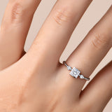 Square Arrows Shape Wedding Anniversary Ring