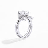 #R082 2.0 CT Stone Oval Moissanite Engagement Ring