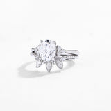 #R082 2.0 CT Stone Oval Moissanite Engagement Ring