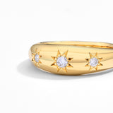 Ring Set Moisannite Star and Round Ring