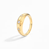 Ring Set Moisannite Star and Round Ring