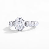 2CT Oval Ever Accented Ring