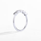 White Round Bezel Ring