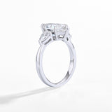 3CT Marquise Semi-Mount 3-Stone Ring