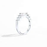 Pear Bezel Moissanite Ring