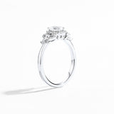 Oval Bow Design Moissanite Rings