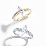 1CT Marquise Moissanite Ring