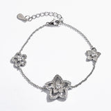 Sparkle Starflower Shape Adjustable Bracelet