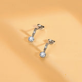 Dangle Style Moissanite Drops Diamond Earrings