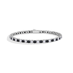 Black Moissanite Tennis Bracelet