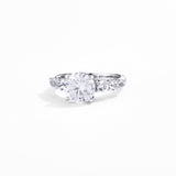 #R064 3CT Hidden Halo Engagement Ring