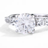 #R064 3CT Hidden Halo Engagement Ring