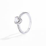 #R066 Heart Cut Radiance Pave-Set Engagement Ring