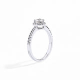 #R066 Heart Cut Radiance Pave-Set Engagement Ring