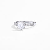 #R005 1.0 CT Floret Illusion Hidden Halo Diamond Ring