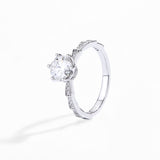 #R020 1.0 CT Brilliant Stackable Moissanite Engagement Ring