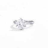 #R006 Snowflake 6 Claw Diamond Engagement Ring