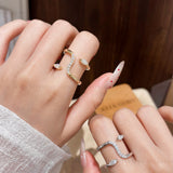 Double Snake Moissanite Ring