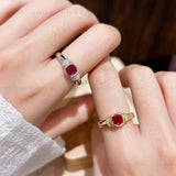 Bezel Ruby Ring