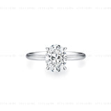 2CT Oval Cut Engagement Ring